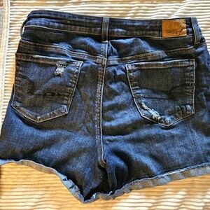 American Eagle Denim Blue Women's Shorts Distressed Size 12